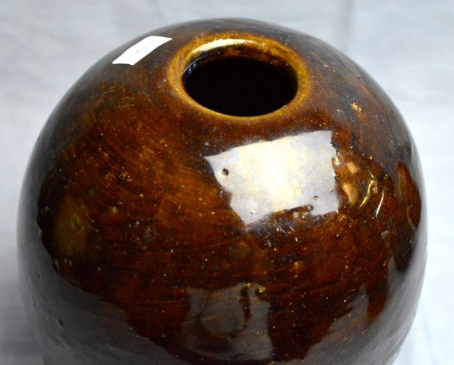 Chinese Yixing Glazed Pottery Jar Lot 329