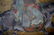 Yuan or Ming Dynasty Chinese silk Ink & Color Painting - 5