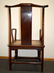Pair Antique Chinese Hardwood Scholars' Chairs - 3
