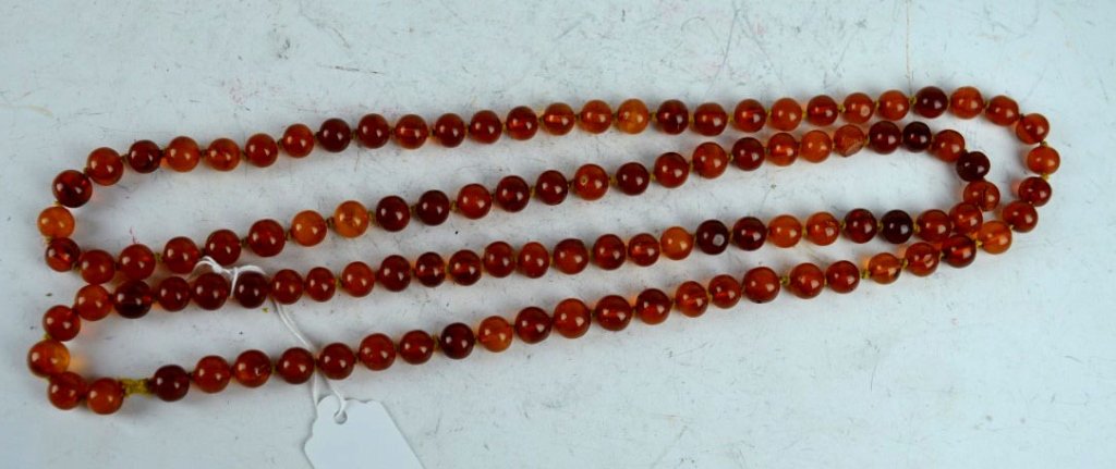 108 Chinese Amber Rosary Beads, 73 gm. (1 of 7)