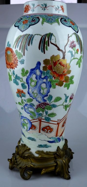 19th C Chinese Style Ormolu & Famille Rose Vase (1 of 9)