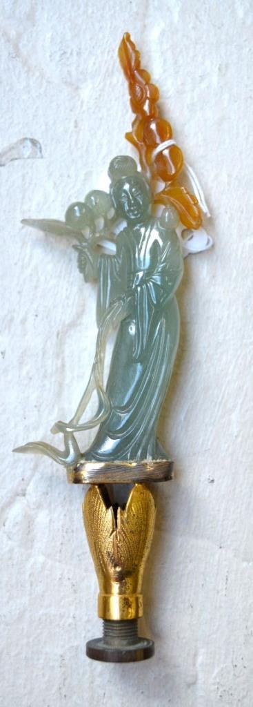 Good Translucent 2 Color Chinese Jadeite Carving (1 of 8)