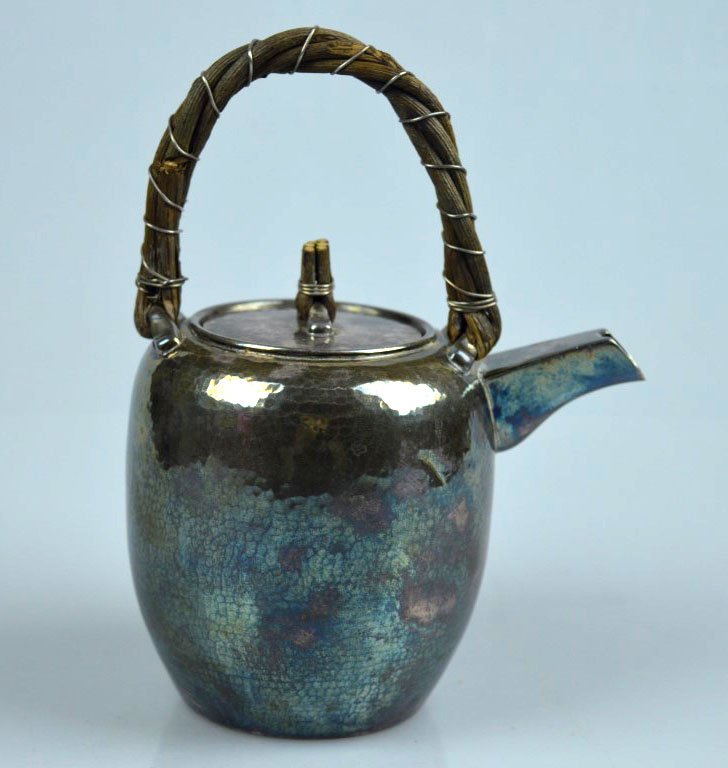 Antique Japanese Hand Made Silver Teapot (1 of 8)