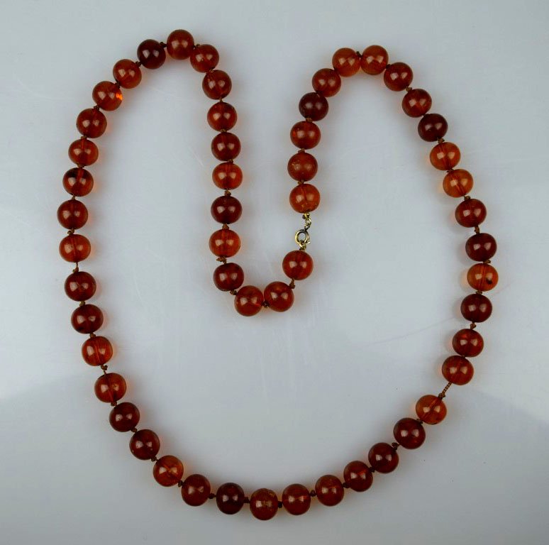 70.6 Grams of Amber in 54 Antique Beads (1 of 5)