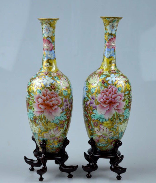 PairChinese Enameled Cultural Revolution Eggshell (1 of 10)