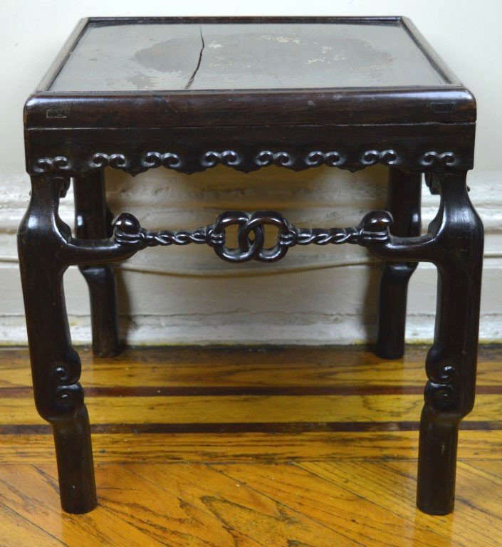 Good Chinese Black Wood Low Tea Table (1 of 7)