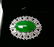 Green Jadeite Jade, 18K & Diamond Brooch/Pendant - 3