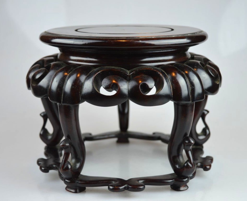 Chinese Hard-Wood 5-Foot Round Small Table (1 of 7)