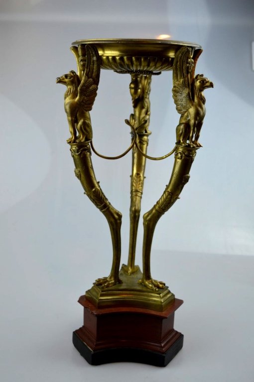 Christie's Napoleonic Bronze Tripod Griffon Tazza (1 of 9)