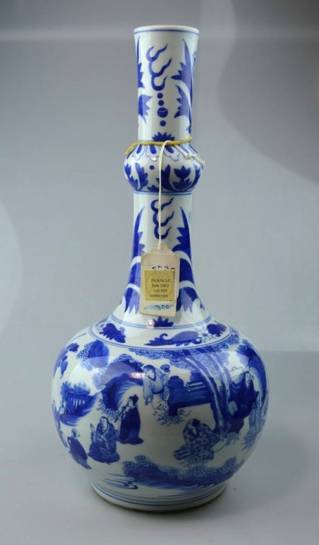 Christie's - Chinese B & W Porcelain Tall Vase (1 of 10)