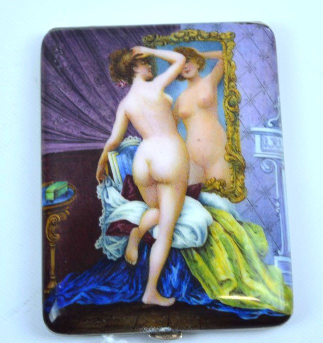 European Enameled Cigarette Case (1 of 5)