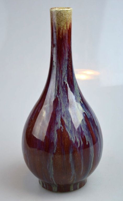 Fine 18th/19th C Chinese Flambe Porcelain Vase (1 of 10)