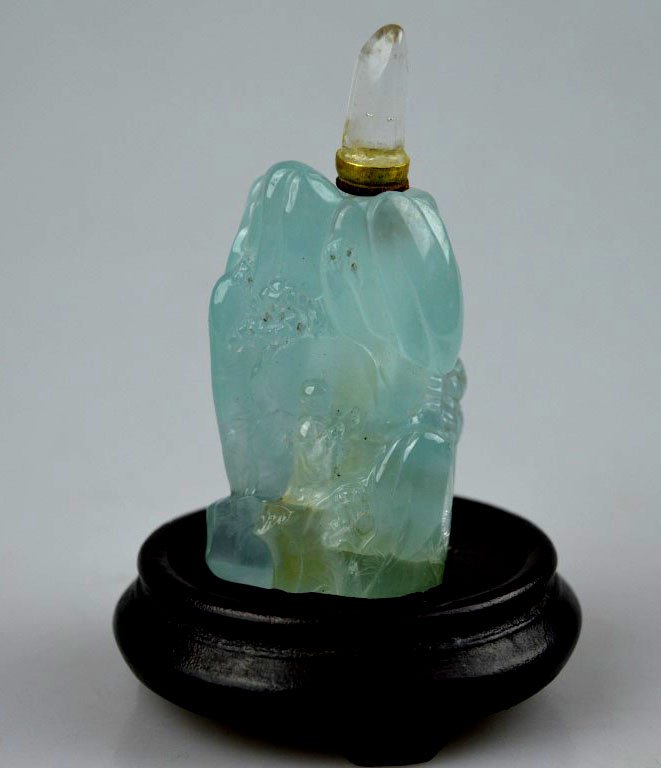 488 Carat Chinese Carved Aquamarine Scholar's Rock (1 of 8)