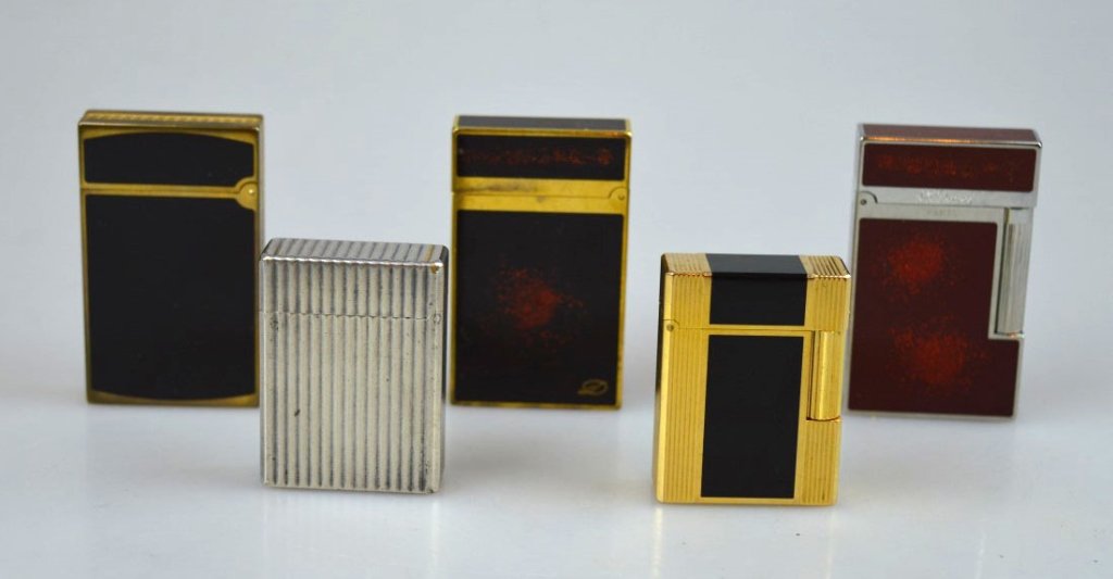 5 Lighters marked "S. T. Dupont" (1 of 7)