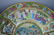 Chinese Enameled Porcelain Rose Medallion Punch - 5