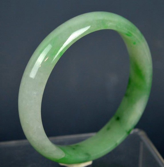 Natural Translucent Jadeite Chinese Bangle (1 of 7)