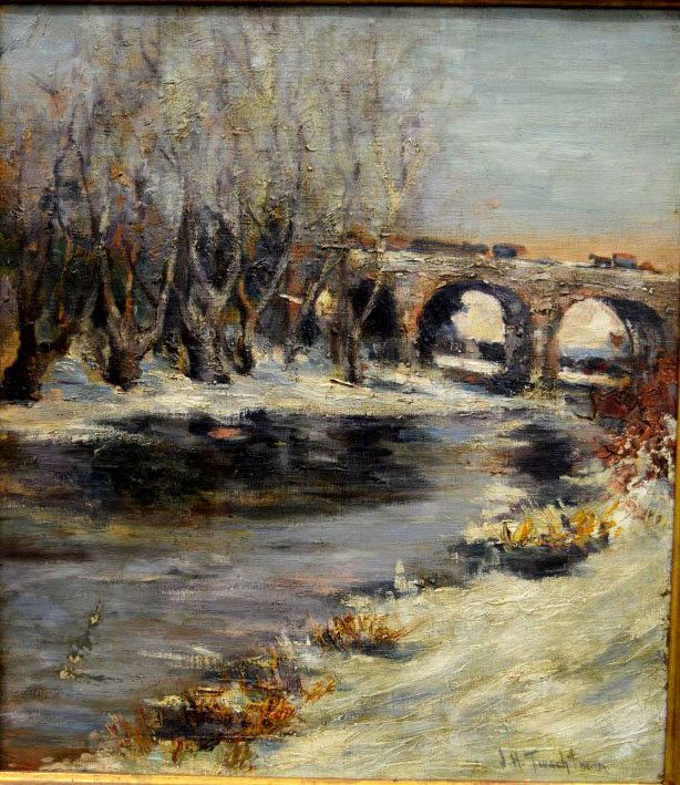 Winter Snow; Oil on Canvas, Framed (1 of 8)