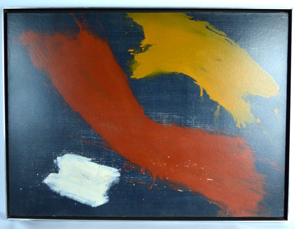 Herbert Ferber; Oil on Masonite 1962 (1 of 9)
