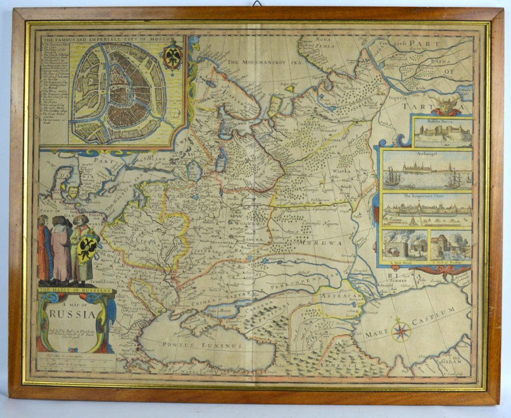 Map of Russia 1676, John Speed (1 of 6)