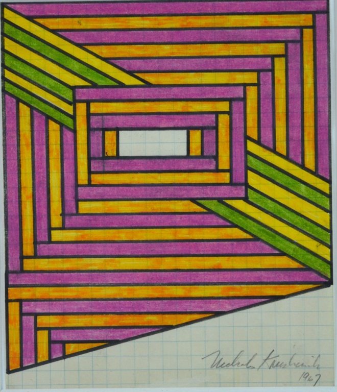 Nicholas Krushenick, 1967, Marker Composition (1 of 6)