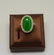 Apple Green Jadeite Jade Diamond Lady's Ring - 2