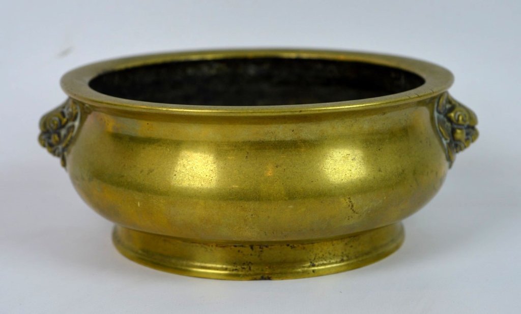 Good Chinese Qing Dynasty Bronze Censer (1 of 7)