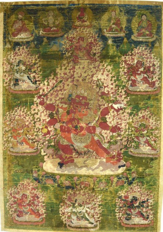 Good 19th C Tibetan Mahakala Thangka (1 of 10)