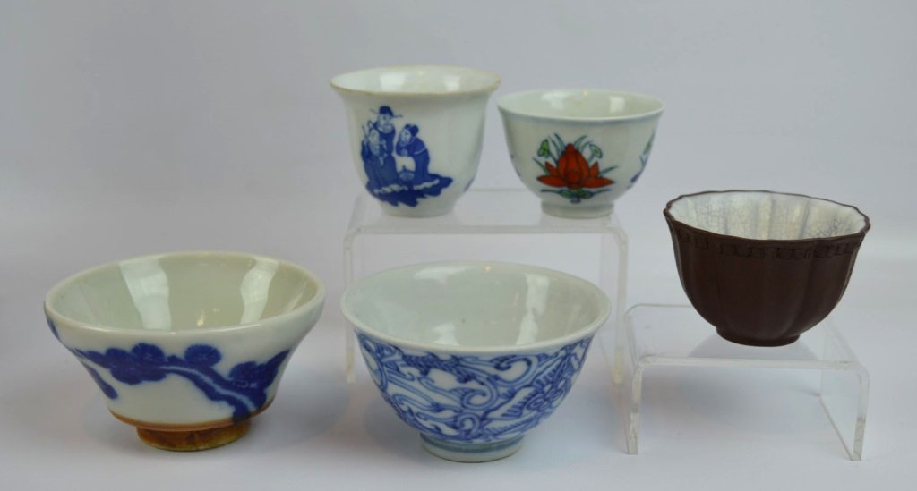 5 - Good Chinese Porcelain Tea Cups (1 of 9)