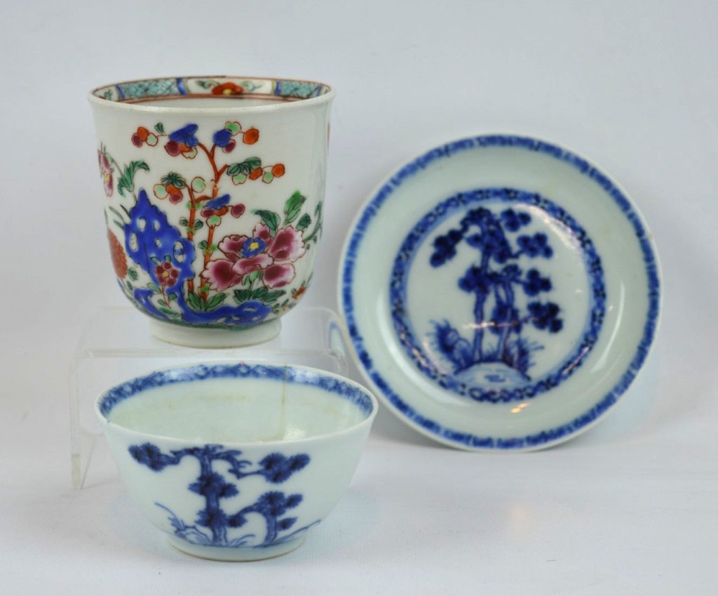 Nanking Cargo Chinese Cup & Saucer; & Teacup (1 of 10)