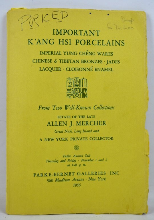 Parke Bernet 1956 Kangxi Porcelains New York (1 of 8)