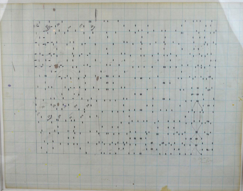 Larry Poons; "For Ralph Martell" 1962 Drawing (1 of 8)