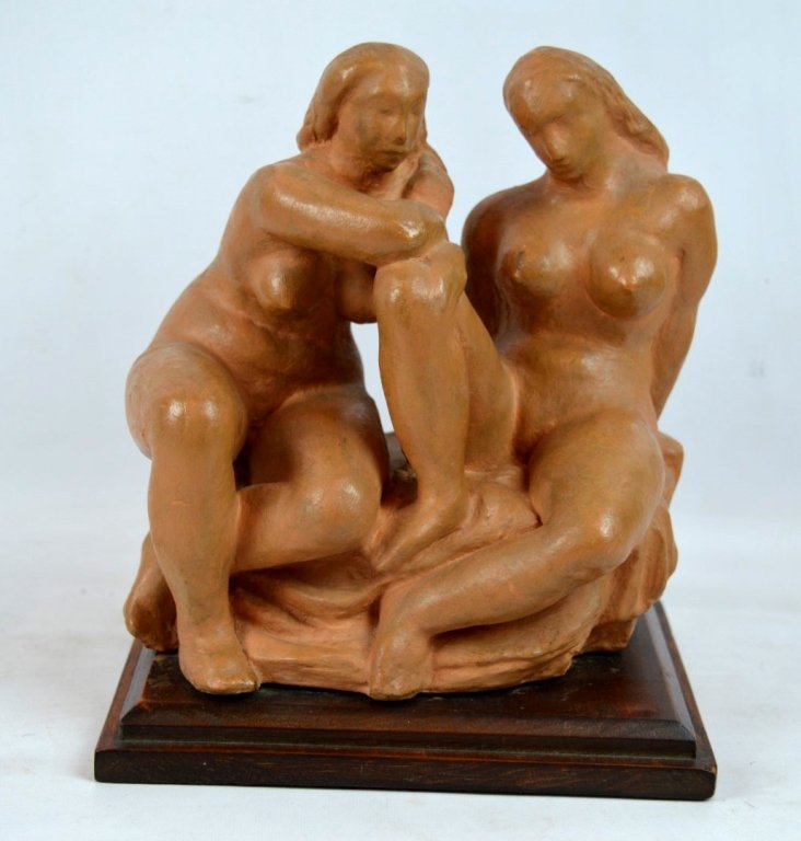Oronzio Maldarelli; Plaster Maquette "Gemini #2" (1 of 9)
