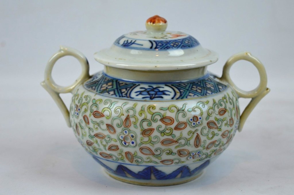 Chinese Guangxu Marked Doucai & Rice Pattern Jar (1 of 6)
