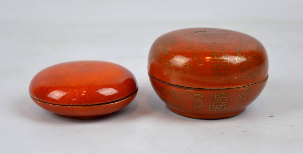 2 - Chinese Republic Porcelain Seal Paste Boxes (1 of 7)