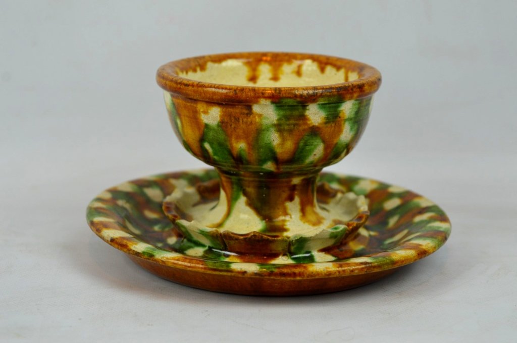 Chinese Sancai Glazed Ceramic Lamp (1 of 5)