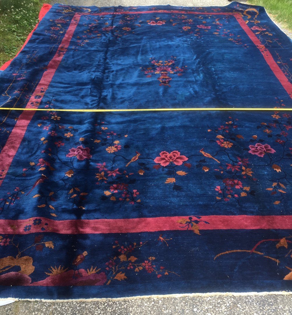 Chinese Carpet with Birds & Flower (1 of 10)