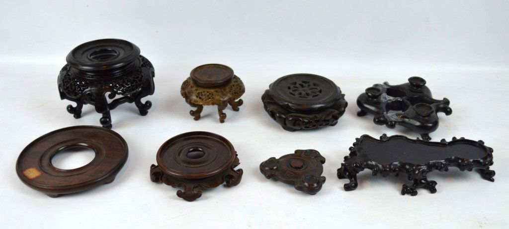 8 - Fine Antique Chinese Hardwood Small Stands (1 of 10)