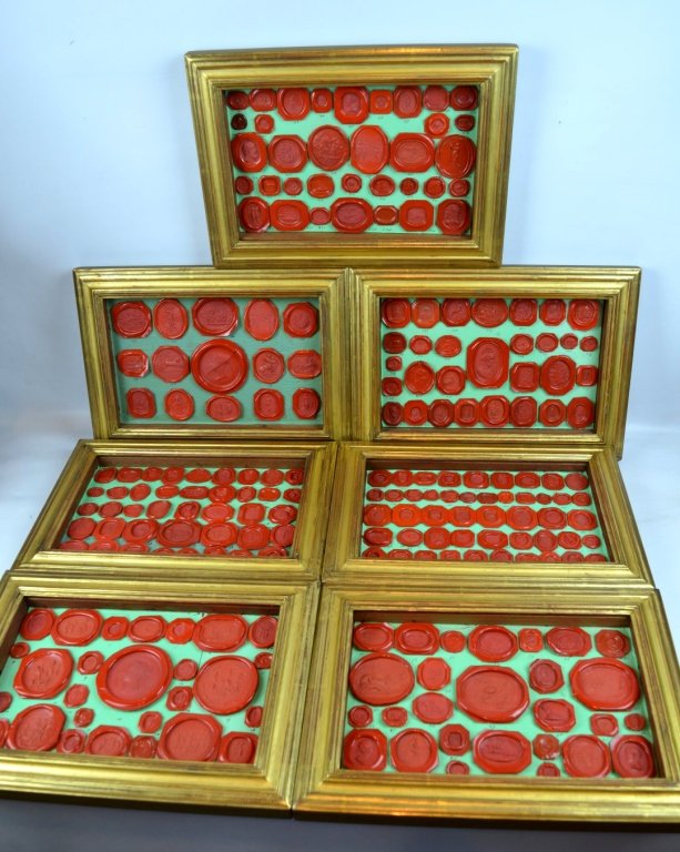 7 - Early 19th C English Red Seal Impressions (1 of 10)