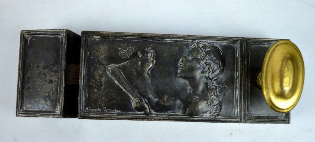 Charpentier: 1900 Silver-Bronze Plaque "Le Chant" (1 of 10)