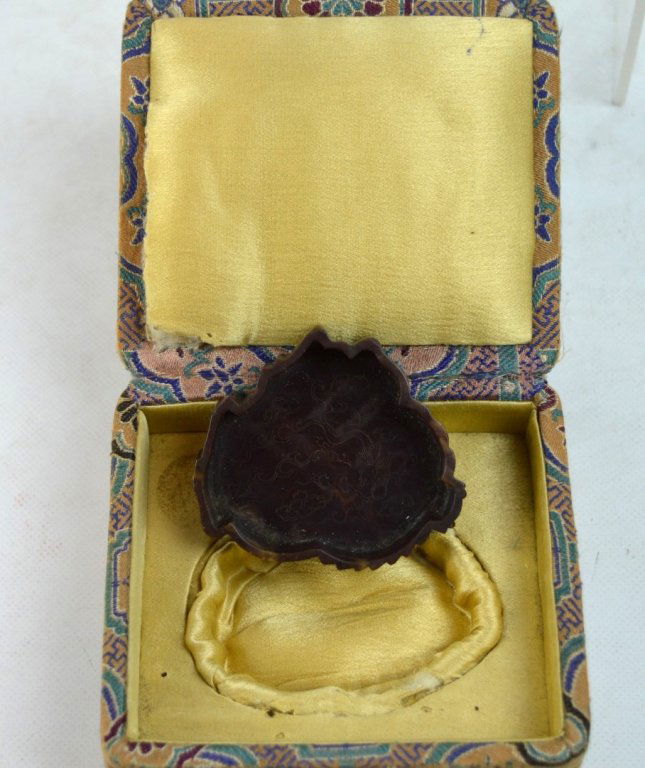 Rare 18th C Chinese Carved Soapstone Water Pot (1 of 9)