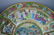 Chinese Enameled Porcelain Rose Medallion Punch - 5