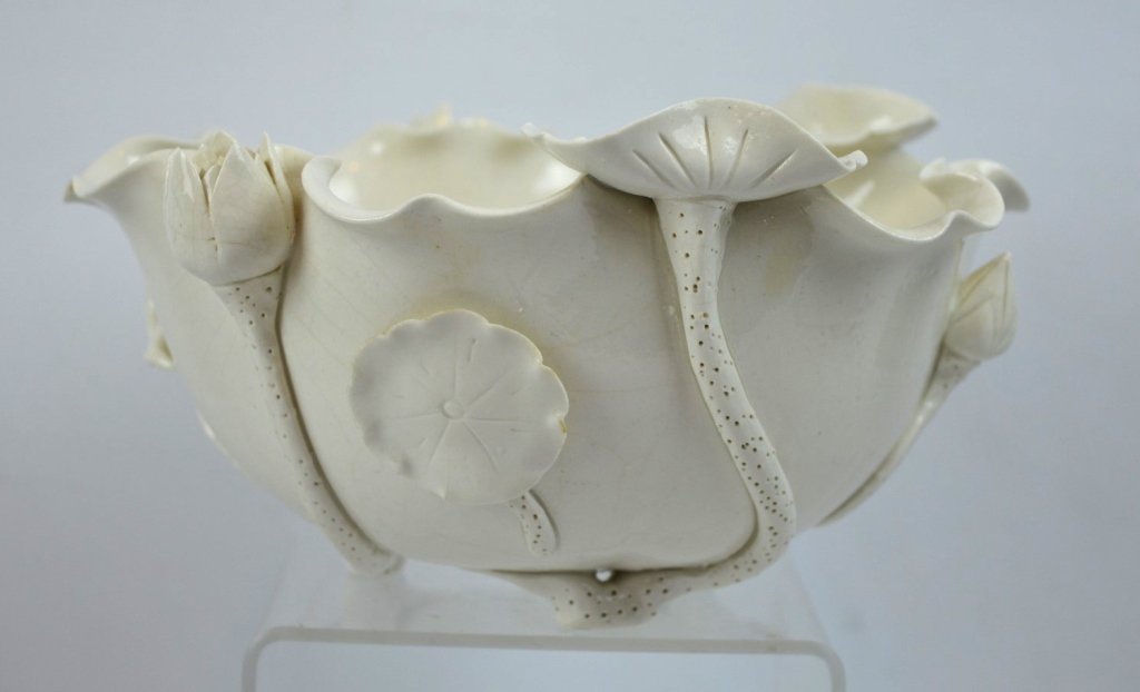 Chinese Blanc de Chine Lotus Leaf Bowl (1 of 6)