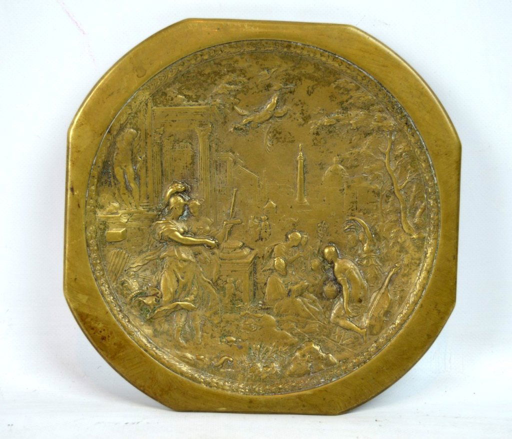 18th C European Bronze Medallion (1 of 4)