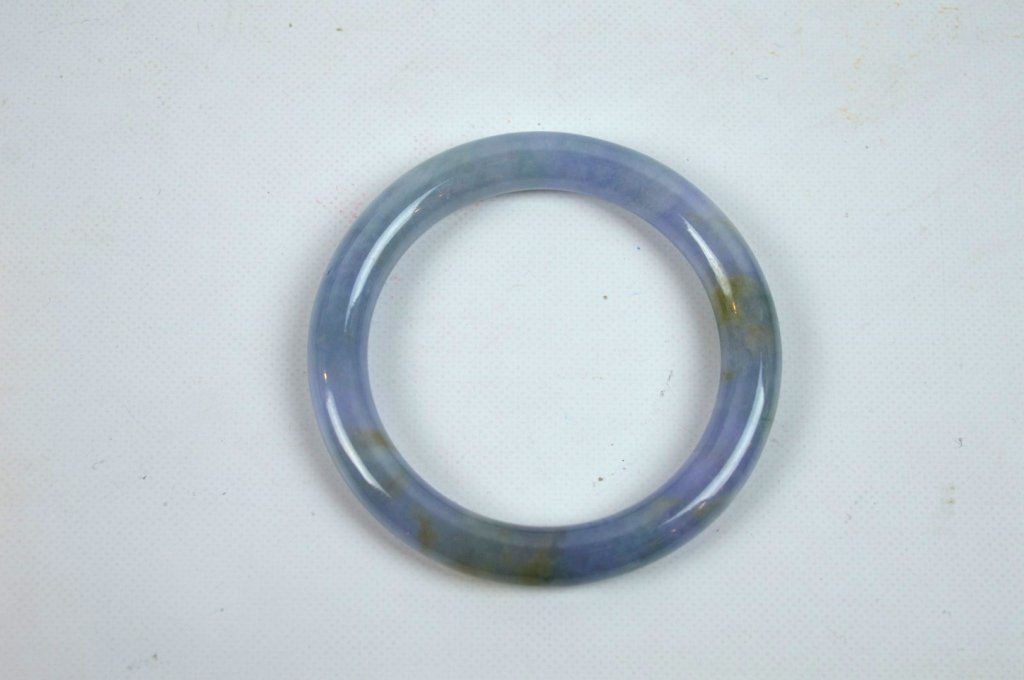 GIA Certified Natural, Jadeite Lavender Bangle (1 of 7)