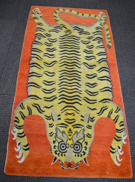 Antique Tibetan Tiger Rug (1 of 6)