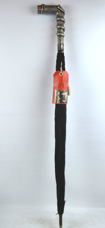 Jacob Ruppert's Gorham Aesthetic Silver Umbrella (1 of 9)