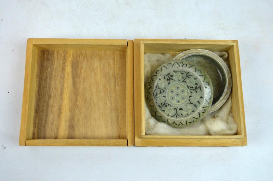 Christie's Korean Koryo Inlaid Celadon Box & Cover (1 of 8)