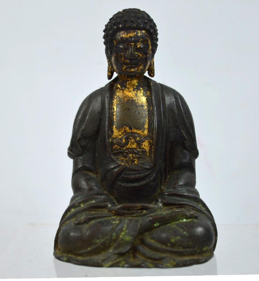 Fine Antique Japanese Gilt Bronze Seated Buddha (1 of 6)