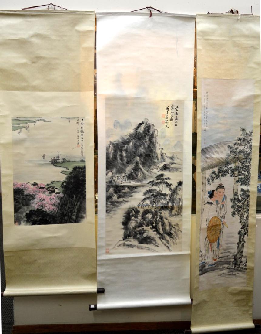 3 - Chinese Scroll Paintings (1 of 9)