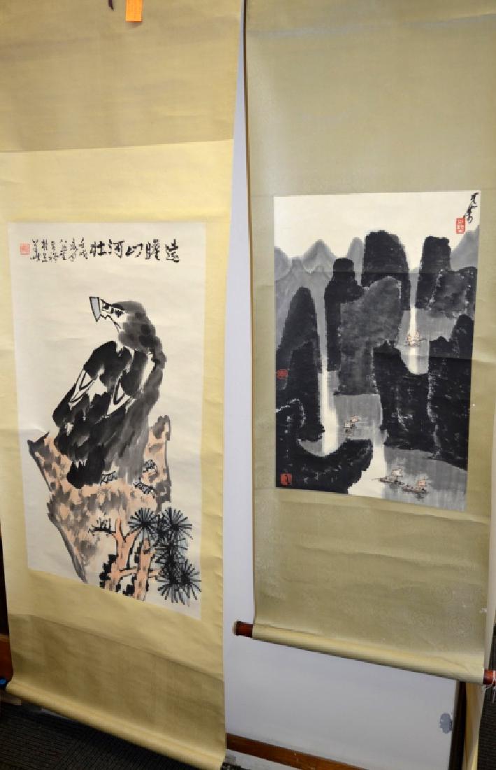 2 - Chinese Modern Artist Scroll Paintings (1 of 8)